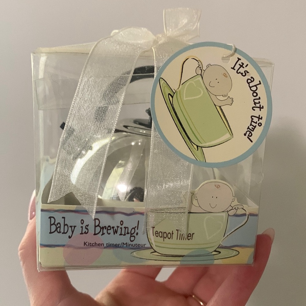 Baby Announcement Teapot Timer